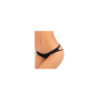 Culotte noire douce ornements quadrillés sur les fesses 